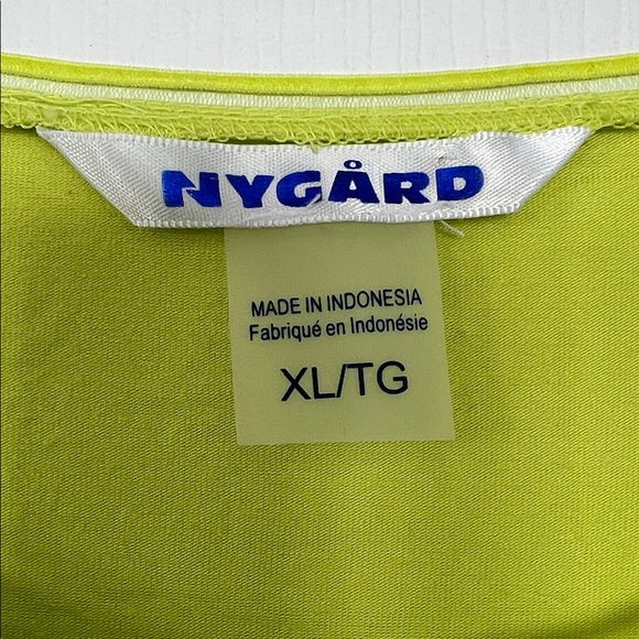 Nygard Women's Lime Green Long Sleeve Crewneck Tee - Picture 2 of 5